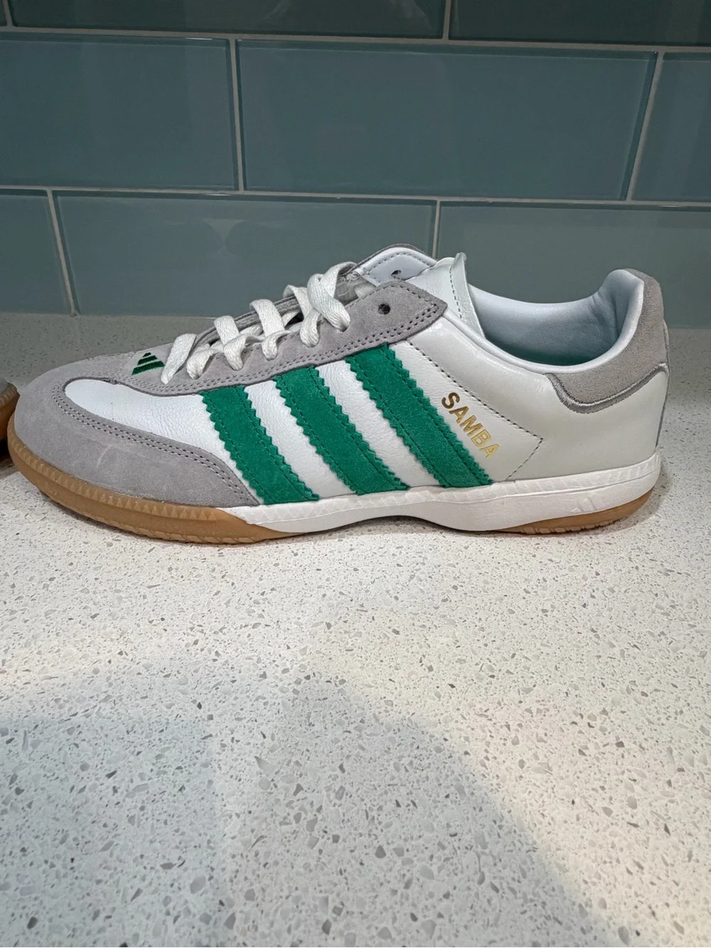 Adidas Samba MN ID3922 Cloud White Green Gum Men’s US 8 Women’s 9-9.5 Premium - Picture 5 of 14